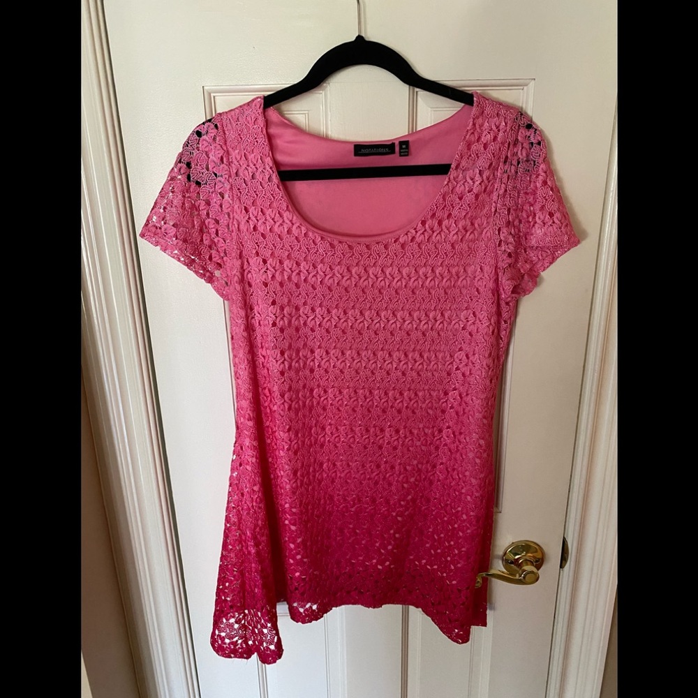 Lace overlay top